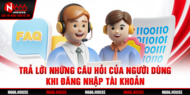 Trả lời những câu hỏi của người dùng khi đăng nhập tài khoản 